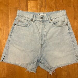 Garage Blue Jean Shorts High-Waisted Vintage Style